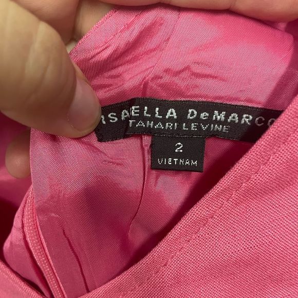 Isabella DeMarco Pink Linen Blend Dress - Picture 5 of 6